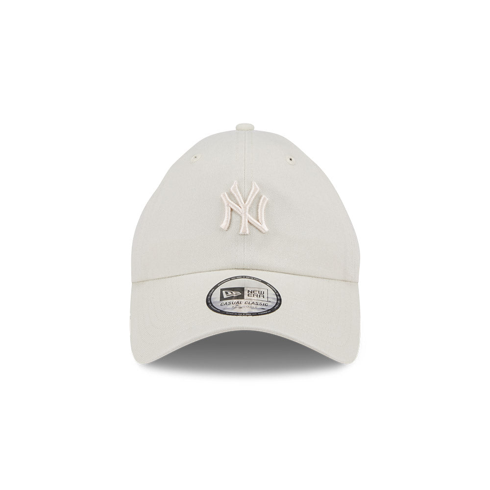 New York Yankees Hat - Seasonal Tonal Ivory White Casual Classic MLB Strapback Cap - New Era